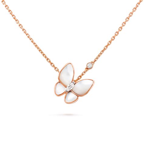 van cleef and arpels butterfly necklace replica|van cleef arpels butterfly pendant.